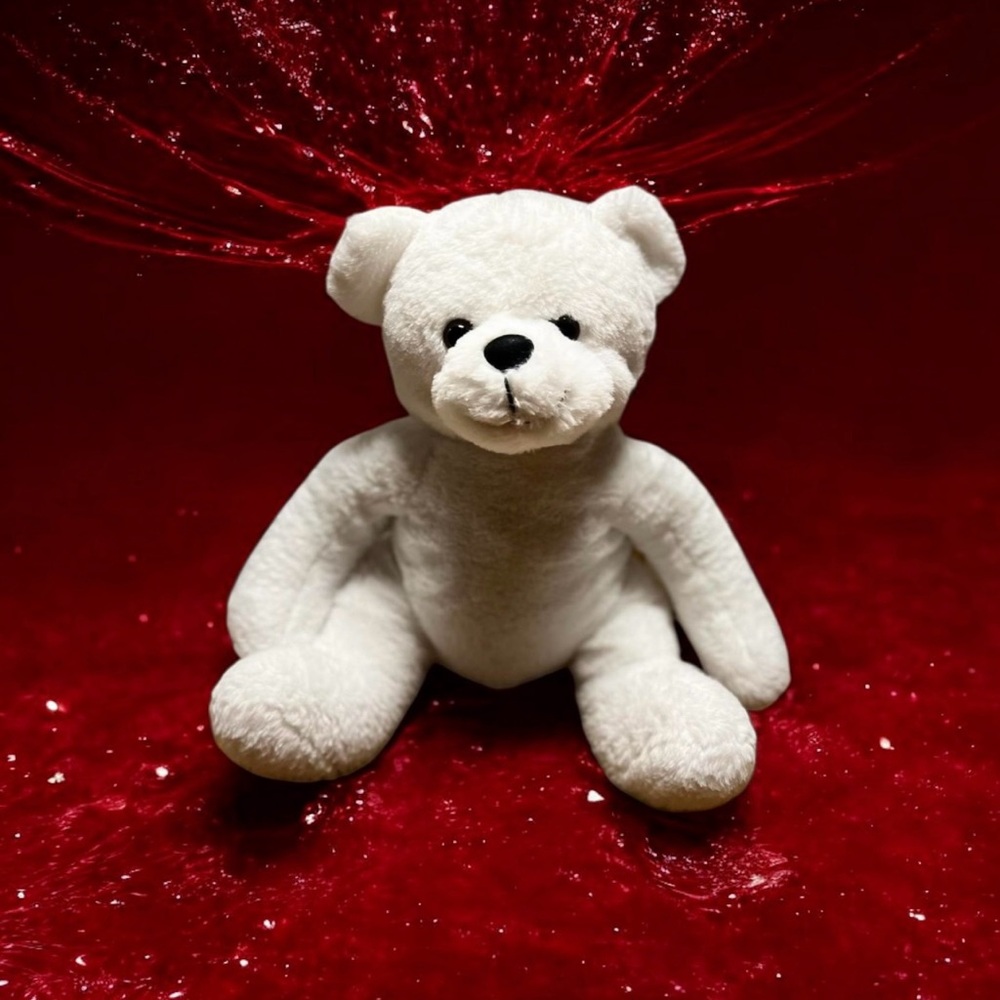 Hugfun International ~ Teddy Bear ~ White Polar Bear ~ Stuffed Plush Toy